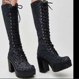 ROC Midnight Glitter boots, size 41